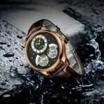 Stilvolle Männeruhr mit Doppelpendel-Mechanismus und automatischem Uhrwerk – Bild 3