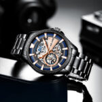 Herrenuhr Mechanische Armbanduhr Skelett Uhr Automatisch wasserdicht – Bild 5