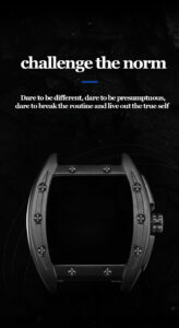 Automatische Uhr für Männer mechanischer Skelett Herren Wächter wasserdichtes Gummi -Gurt -Top Marke Luxus – Bild 5