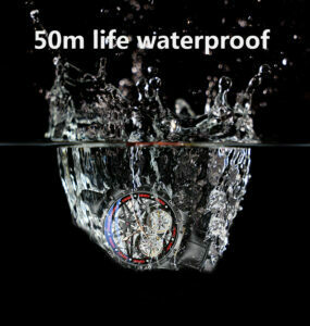 Original Herren Uhr Double Watch Automatic Hollow-out Machine Watch Men Luminous Water of Water of Washerd. – Bild 4