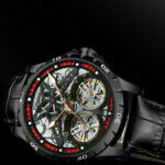 Original Herren Uhr Double Watch Automatic Hollow-out Machine Watch Men Luminous Water of Water of Washerd. – Bild 5