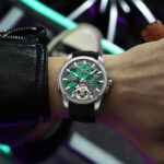 Herrenuhr Skelettuhr Männeruhr Automatische mechanische Uhr Silikonband – Bild 2