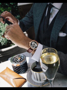 Stilvolle Männeruhr mit Doppelpendel-Mechanismus und automatischem Uhrwerk – Bild 2