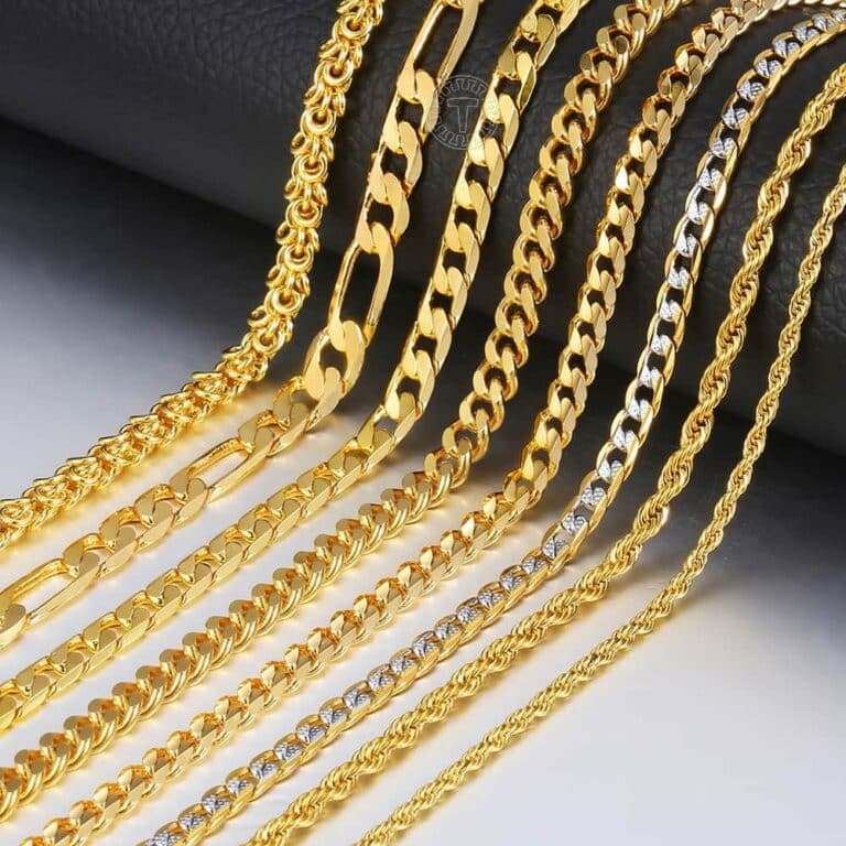 H271878e397f74a008997064c00d7bb7bd.jpg Gold Halskette Kette für Männer Frauen Halsketten Königskette Edelstahl – Bild 6