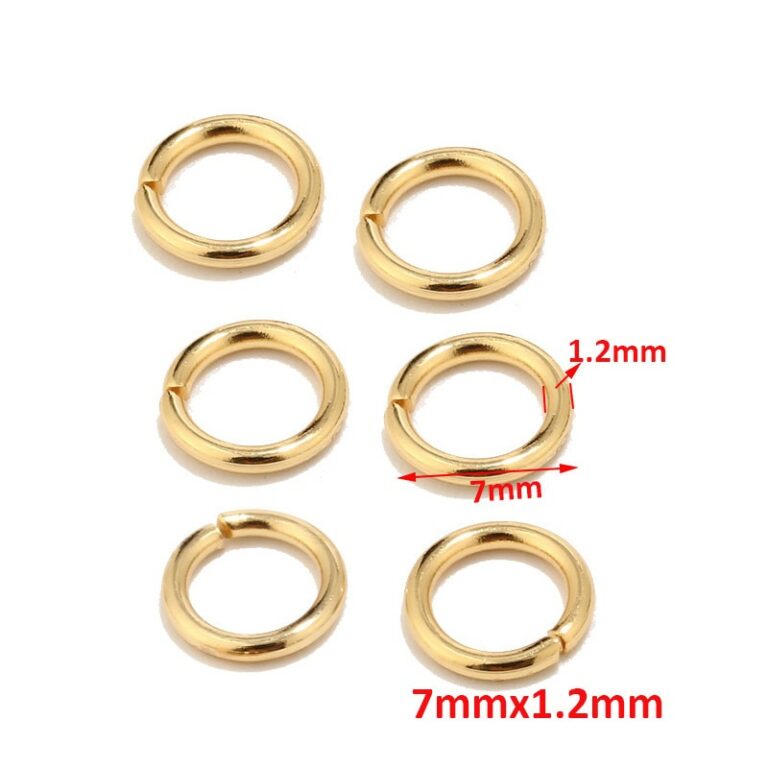 HTB1w0cIPFYqK1RjSZLeq6zXppXaK.jpg 100 St. Edelstahl Ringe Verschlüsse Schmuck Herstellung Halskette Ohrring Gold – Bild 4
