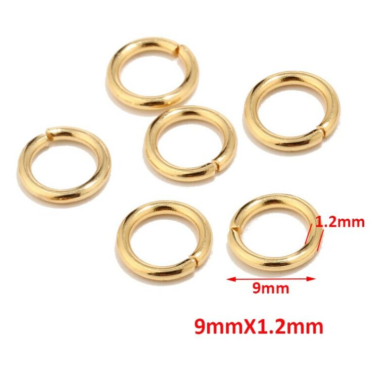 HTB1wTAEPNTpK1RjSZR0q6zEwXXaa.jpg 100 St. Edelstahl Ringe Verschlüsse Schmuck Herstellung Halskette Ohrring Gold – Bild 6