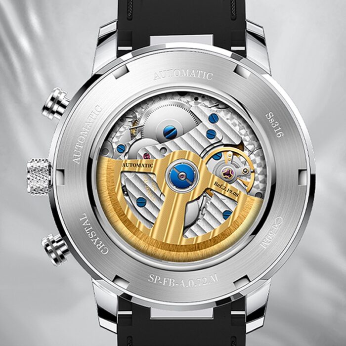 LOBINNI Men's Sports Mechanical Watches Top Brand Sapphire Stainless Steel 50m Waterproof Luminous Clock – Bild 5