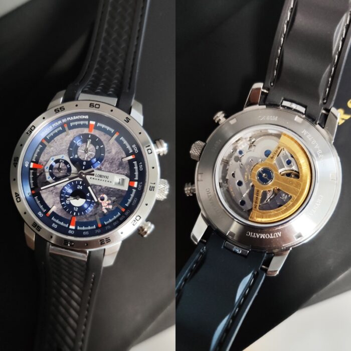 LOBINNI Men's Sports Mechanical Watches Top Brand Sapphire Stainless Steel 50m Waterproof Luminous Clock – Bild 6