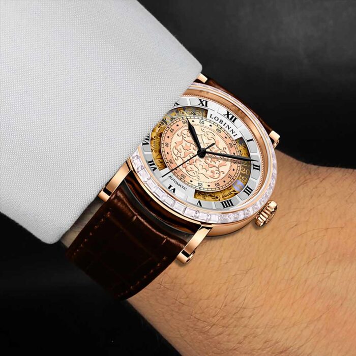 luxury wristwatch clock vintage reloj mechanical watch original design relogios masculino waterproof relojes hombre – Bild 4