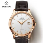 LOBINNI Fashion Business Seagull Automatic Men Mechanical Watches Top Brand Luxury Design Waterproof 50M Male Clock