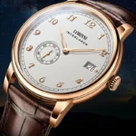 Mens Watch Mini Rotor Movement Watch Super Thin Automatic Mechanical Watch