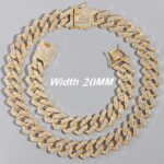 14 mm 20 mm gepflasterte Strasssteine Kubankettenkette Armband Frauen Frauen Bling Iced Cuban Armband Hip Hop Rapper Juwely – Bild 6