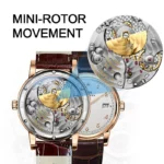 Mens Watch Mini Rotor Movement Watch Super Thin Automatic Mechanical Watch – Bild 3