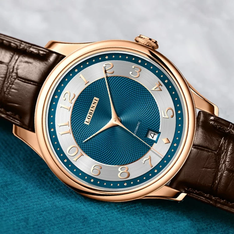 LOBINNI Luxury Men Dress Watch Clous de Paris Dial Miyota 8215 Automatic Mechanical Watches Sapphire Simple Men's Wrist – Bild 2