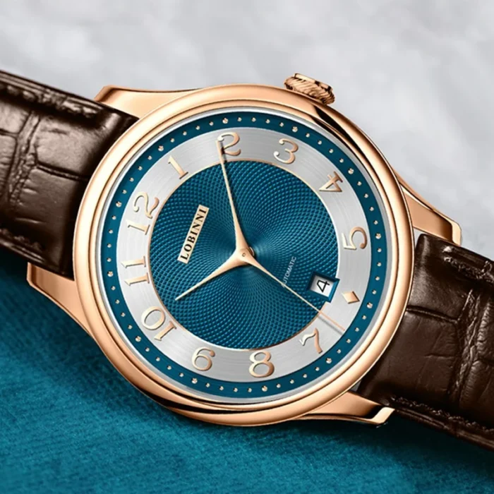 LOBINNI Luxury Men Dress Watch Clous de Paris Dial Miyota 8215 Automatic Mechanical Watches Sapphire Simple Men's Wrist – Bild 2