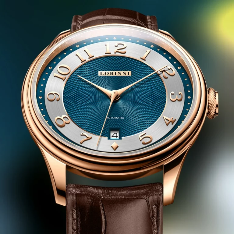 LOBINNI Luxury Men Dress Watch Clous de Paris Dial Miyota 8215 Automatic Mechanical Watches Sapphire Simple Men's Wrist – Bild 1