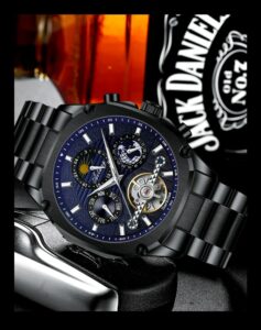 Square Men Watch Top Brand Mens Mechanical Watches Automatic Skeleton Watch Men Calendar – Bild 5