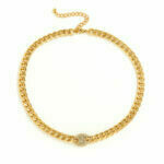 Eced Strassestones Tenniskette Anhänger Halskette Hip Hop Curb Cuban Cz Bling Chunky Jewelry Steampunk Männer neu – Bild 6