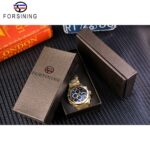 Forsining Herren-Uhren mit goldenem Kalender, mechanischem Uhrwerk und automatischem Aufzug – Bild 6