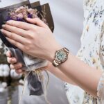 Luxus Damenuhr: WINNER Skelettuhr Mechanisch Silber, Elegante Business Uhr mit Stahlband – Bild 5