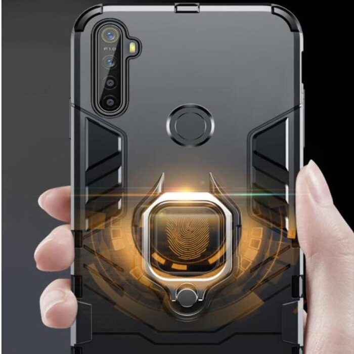 Magnetischer Stoßfestiger Soft-Handy-Case mit Autoringhalter für Realme X2 Pro & OPPO-Modelle – Bild 4