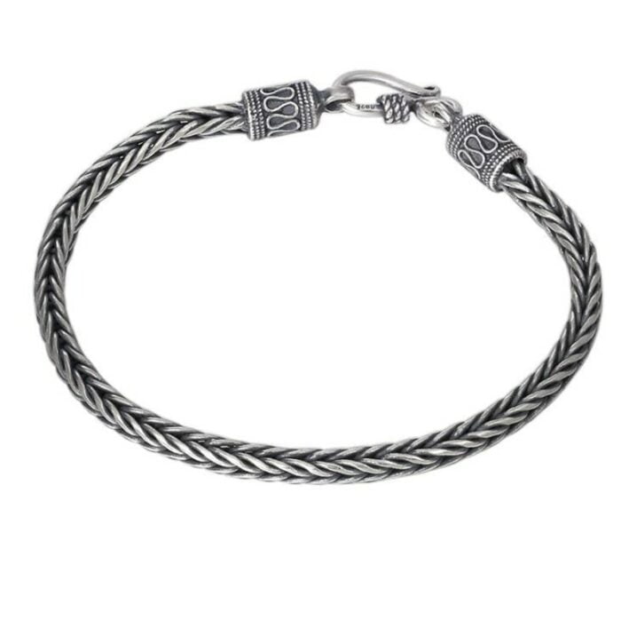 106114549-1.jpg Men's Women's Vintage Fine Bracelet Braided Rope Chain Friendship Couple Bracelet Bracelet Jewelry – Bild 1