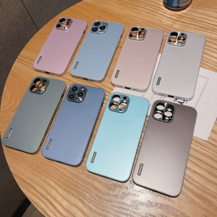Handyhülle für Apple iPhone - Anti-Kratz, Staubdicht, Rutschfest, Wasserfest, Anti-Fingerabdruck - Metall-Aluminium-Kameraschutz - Für iPhone 7, 8 Plus, X, Xs, Xr, 13, 11, 12, 14 Pro Max – Bild 6