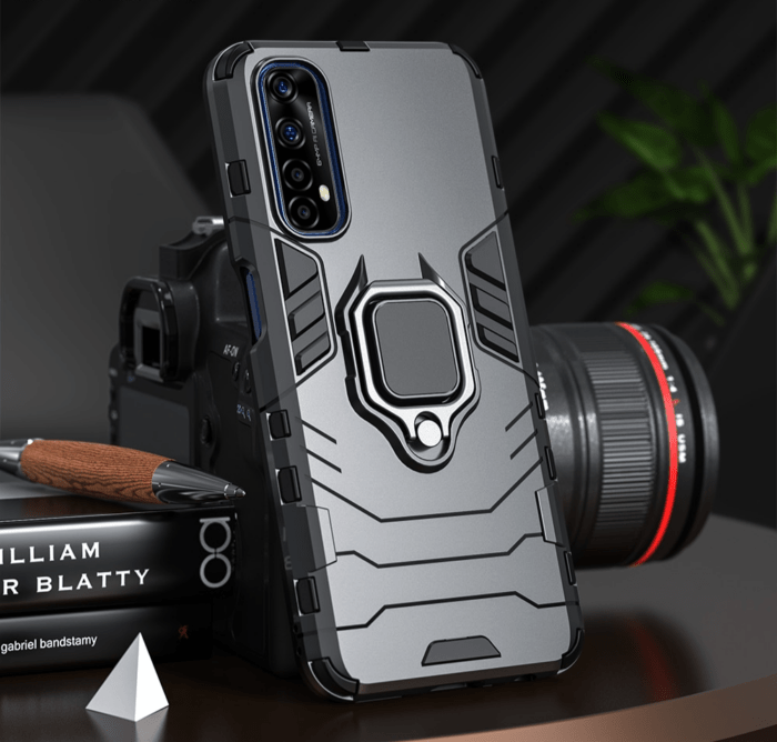 1068903338-1.png Schutz gegen Stürze und Erschütterungen: Armor-Case für Realme-Modelle Realme 7, 7i, 7 Pro, X7 Pro, 6i, 6 Pro, V5 und X2 – Bild 1