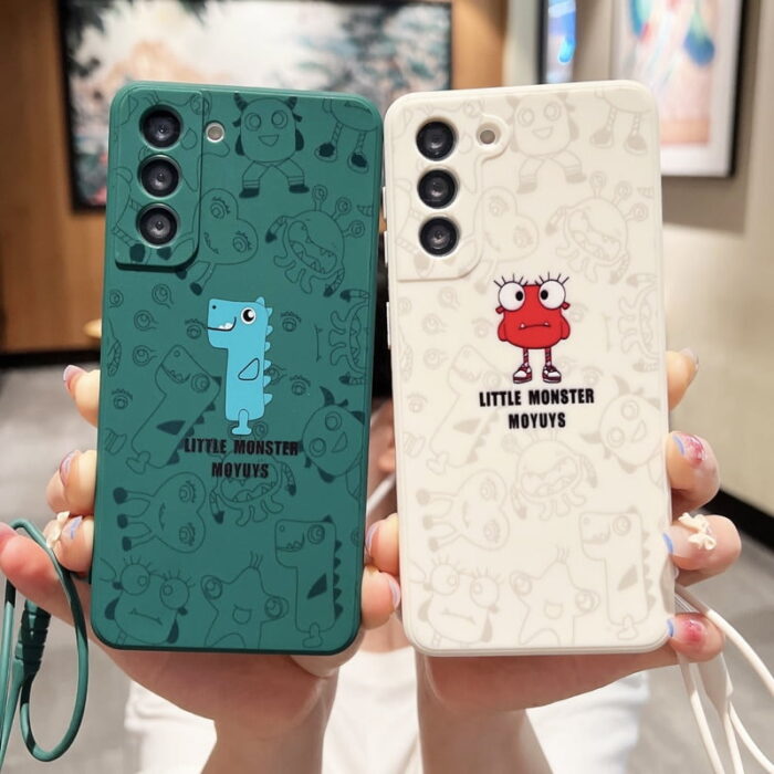 Luxus Eis-Smiley Hülle: Einzigartiges Design & Vollständiger Schutz für Samsung Galaxy A12 A32 A51 A71 A52 A72 A50 S20 FE S21 Plus S22 Ultra – Bild 2