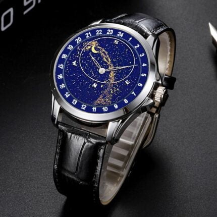 "New Man Gypsophila Automatische Mechanische Herrenuhr Skelett Leuchtend Wasserdicht - Ein Zeitmesser der Unendlichkeit"