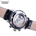 Jaragar Classic Black Moon Phase Roman Date Day Genuine Leather Multifunction Automatic Mens Mechanical Watches Business Relogio – Bild 4