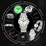 BERNY Herren Uhr MIYOTA 8215 Mechanisch Stahl Selbstaufzug Luminous | Luxusuhr Wasserdicht – Bild 3