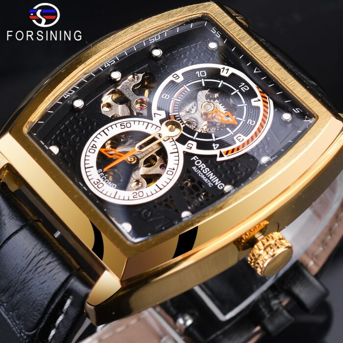 1220371223-1.jpg Forsining 2021 Fashion Two Dial Design Unique Watches Top Brand Luxury Automatic Watch Montre Homme Clock Men Casual Watch – Bild 1