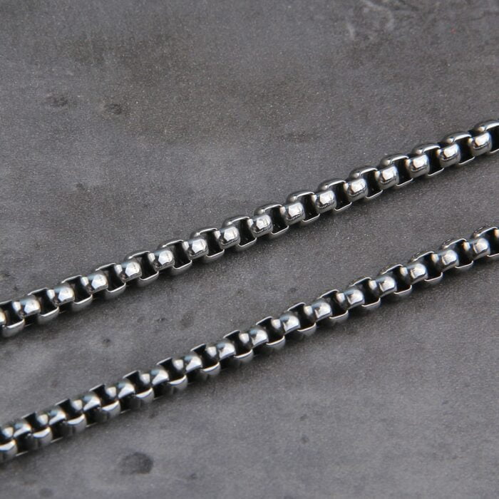 Vikings Jewelry Never Fade Stainless Steel Men Chains Necklace without Pendant fit for most pendant – Bild 3