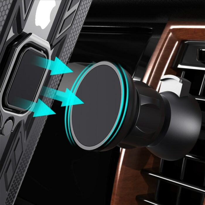 Magnetischer Autohalter für Handys - Universal, drehbar und sicher befestigt an der Luftauslass-Halterung - Kompatibel mit iPhone, Samsung und Xiaomi – Bild 3