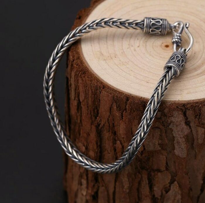 Men's Women's Vintage Fine Bracelet Braided Rope Chain Friendship Couple Bracelet Bracelet Jewelry – Bild 4