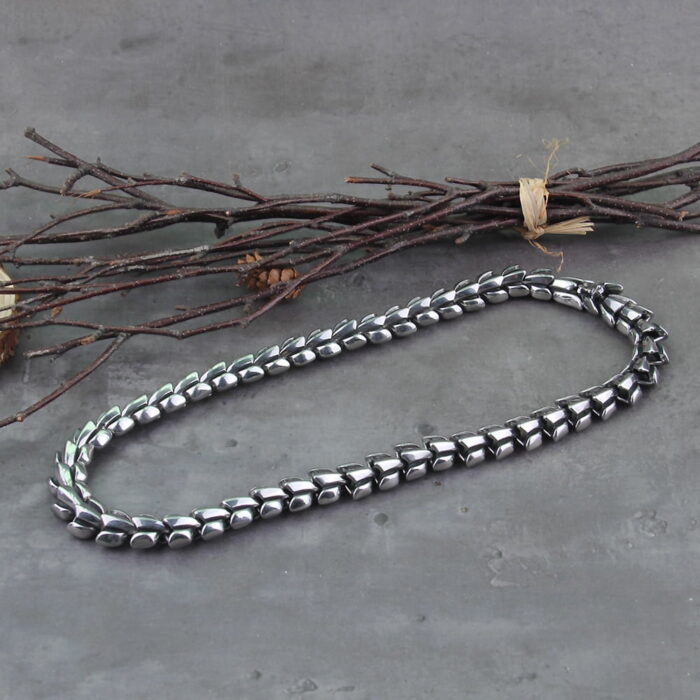 "Viking Ouroboros: Vintage Punk-Halskette für Männer - nie verblassendes Edelstahl-Mode-Schmuckstück aus der Hippop-Street-Kultur" – Bild 3