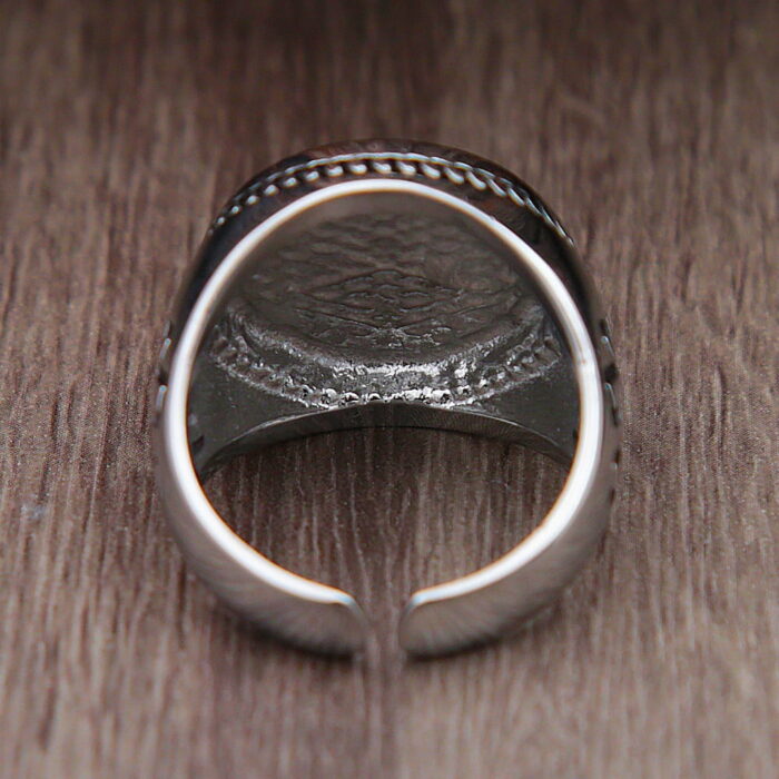 "Vintage Viking Tree of Life Ring - Mythologie-Amulett für Männer aus Edelstahl Yggdrasils Ring, Mode-Schmuckgeschenk" – Bild 6
