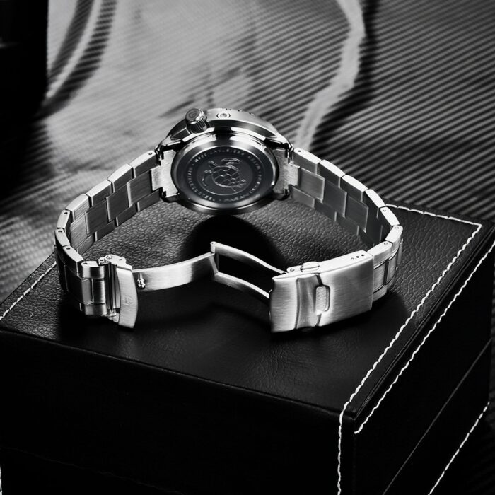 PAGANI DESIGN Men's Automatic Uhr: Sapphire Glas, Keramiklünette, 30Bar Wasserdicht, Leuchtend – Bild 6