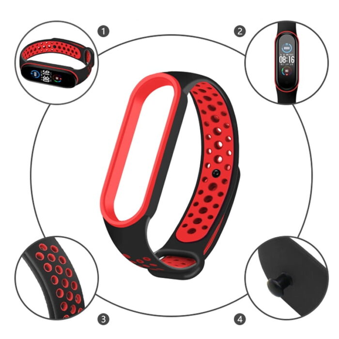 Flexibles und stylisches Armband: Kompatibel mit Mi Band 6, Mi Band 4 und Mi Band 5 – Bild 3