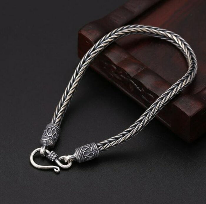 Men's Women's Vintage Fine Bracelet Braided Rope Chain Friendship Couple Bracelet Bracelet Jewelry – Bild 2