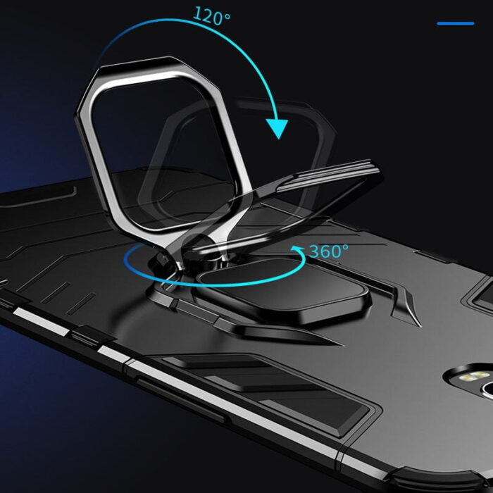 Magnetischer Stoßfestiger Soft-Handy-Case mit Autoringhalter für Realme X2 Pro & OPPO-Modelle – Bild 3