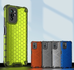 Hochwertiger Schutz: Honigwaben-Muster Hülle für Redmi Note 10 Pro Max, 9, 9T, 8, 8T, Xiaomi POCO X3 NFC, M3, Mi 11 Ultra, 11i, F3