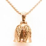 Fashion Cool Motorcycle Vintage Simple Ladies Rose Bell Pendant Necklace for Men Jewelry Gift – Bild 4