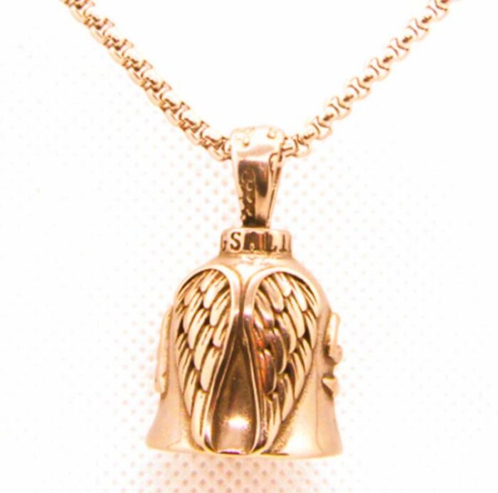 Fashion Cool Motorcycle Vintage Simple Ladies Rose Bell Pendant Necklace for Men Jewelry Gift – Bild 4