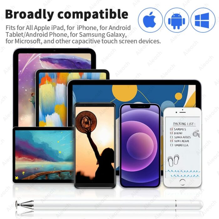 AIEACH 3 in 1 Touch Pen For Tablet Phone Stylus Pen For Android iOS Touch Screen Tablet Pen For iPad Xiaomi Samsung Apple Pencil – Bild 4