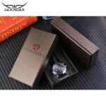 Jaragar Classic Black Moon Phase Roman Date Day Genuine Leather Multifunction Automatic Mens Mechanical Watches Business Relogio – Bild 6