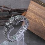 Wolfs-Armband aus Edelstahl für Männer - Einzigartig und robust - Never Fade Viking Wolf Bracelet