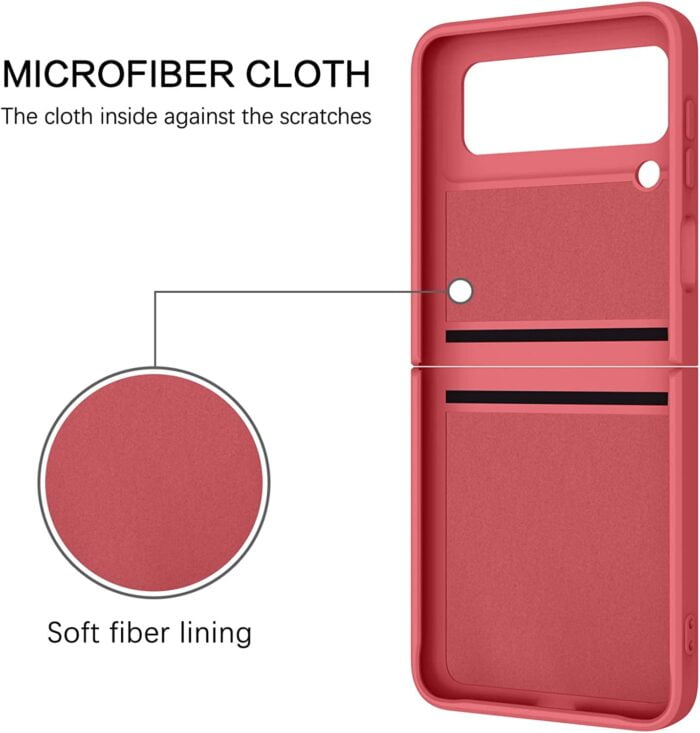 Luxus Magnetringhalter Handyhülle für Samsung Galaxy Z Flip Fold 4 3 - Pure Farben, Liquid Silikon & Magnetringhalter – Bild 3