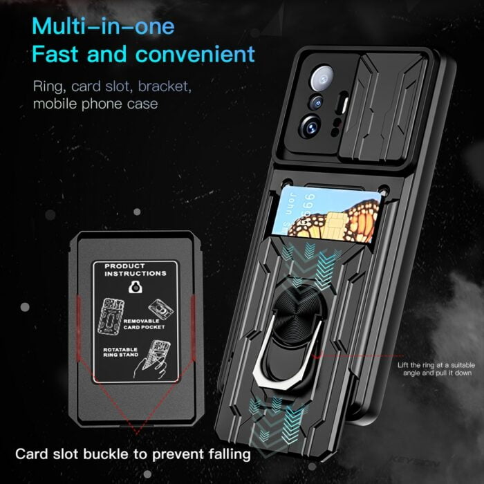 Schockfeste Handyhülle für Xiaomi Modelle mit mehrschichtigem Schutz, Anti-Kratzbeschichtung – Bild 2